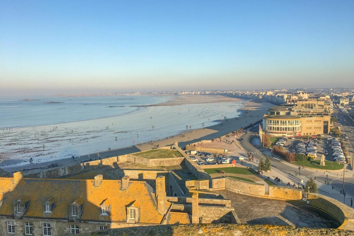 L Ostra 1, Appartement Haut Standing Front De Mer A Cancale Sur Le Port De La Houle Esterno foto