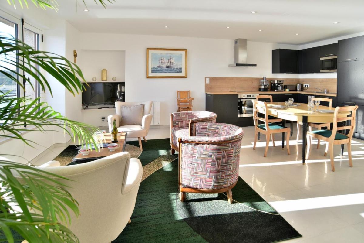 L Ostra 1, Appartement Haut Standing Front De Mer A Cancale Sur Le Port De La Houle Esterno foto